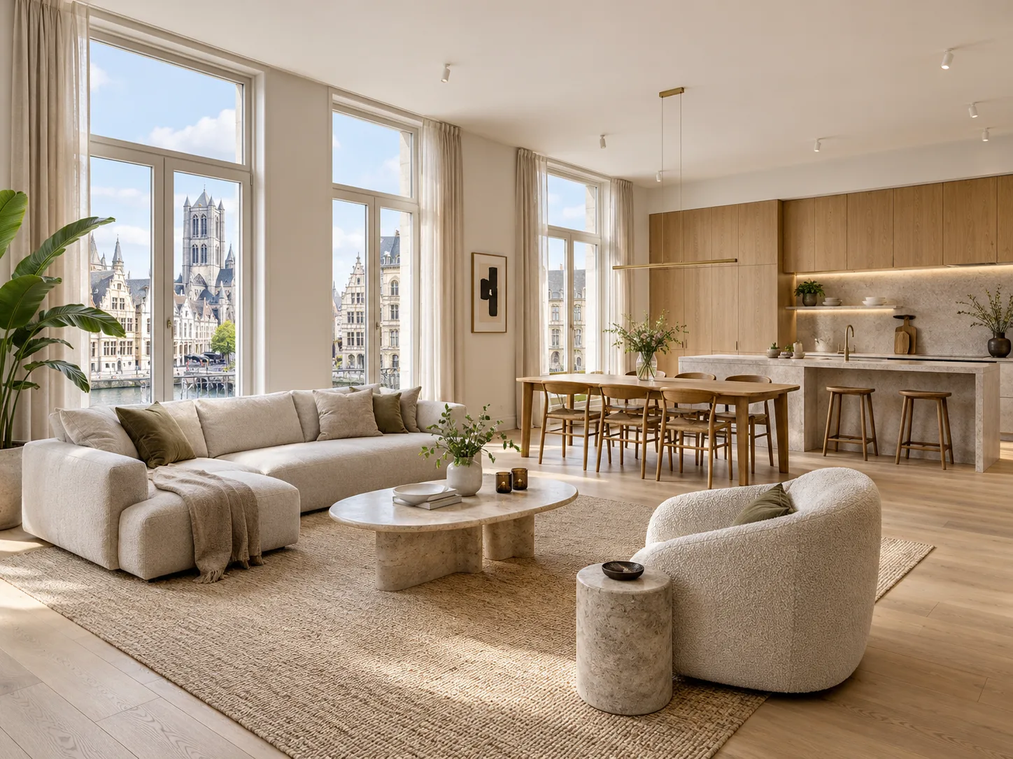 Lichtrijk appartement met terras